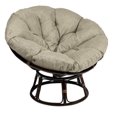 Classic Accessories Montlake Water-Resistant 50" Papasan Cushion, Heather Grey 60-538-041001-EC